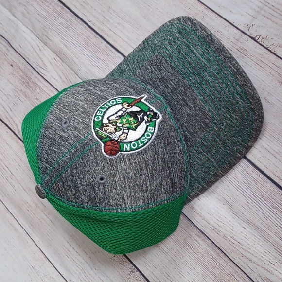 Boston Celtics cap. Heather gray & green. #NBA#CelticsLogo#Basketball#Cap - Picture 8 of 8